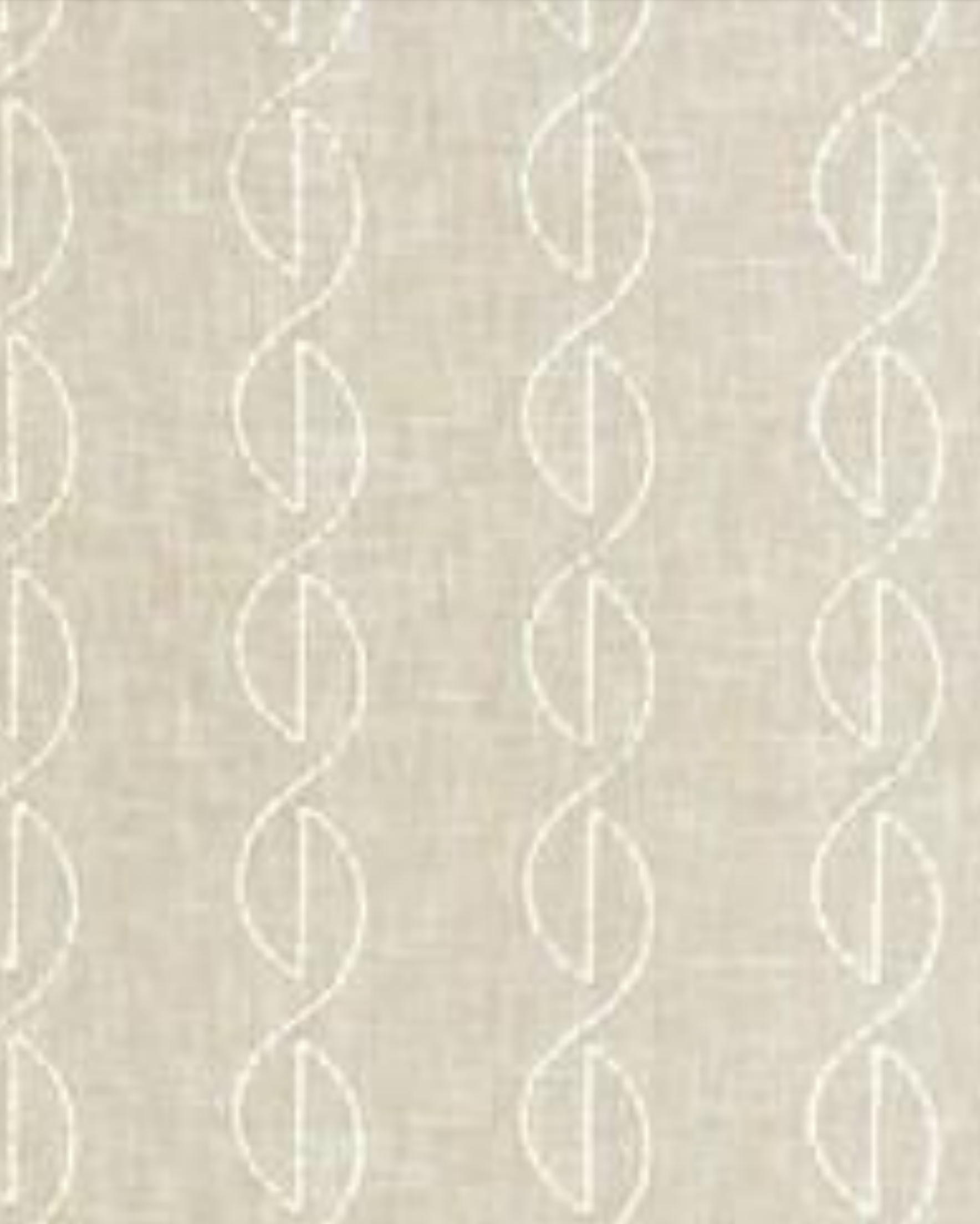 Cream Loop Embroidered Drapes